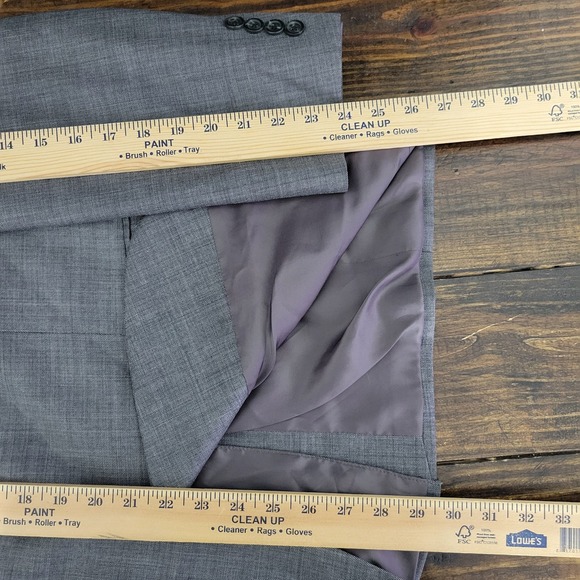 Chaps Men's Sport Coat Blazer Two Button Gray SRKSKN Wool Size 42S - Picture 5 of 14
